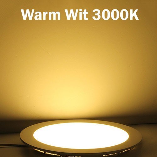 LED Paneel - Ø60 Warm Wit 3000K - 48W Opbouw Rond - Mat Wit - Flikkervrij