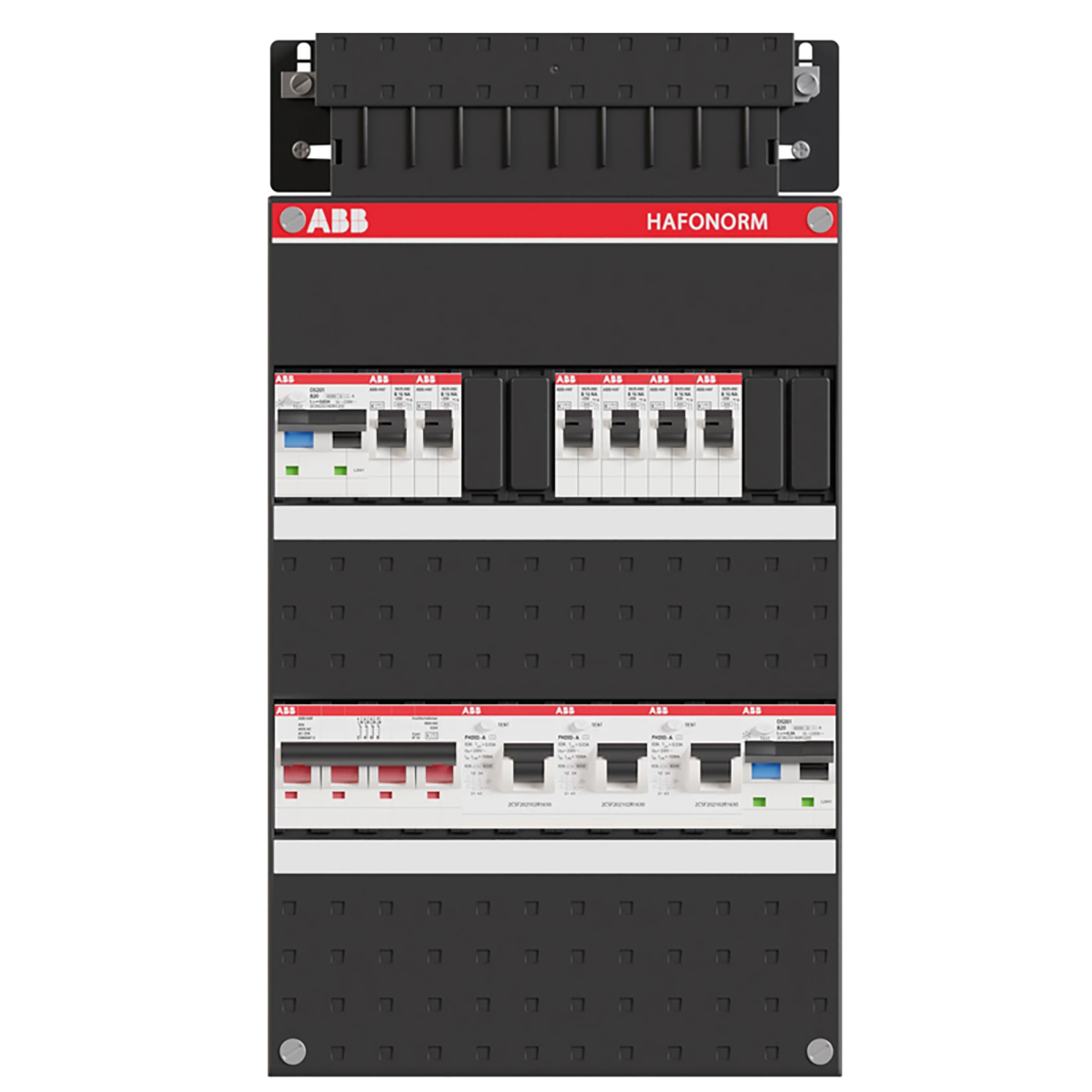 ABB Groepenkast Hafonorm - 3-fase 1 HS 40A 4P 3 ALS 63A 2P 30 mA - 1SPF006972F0064