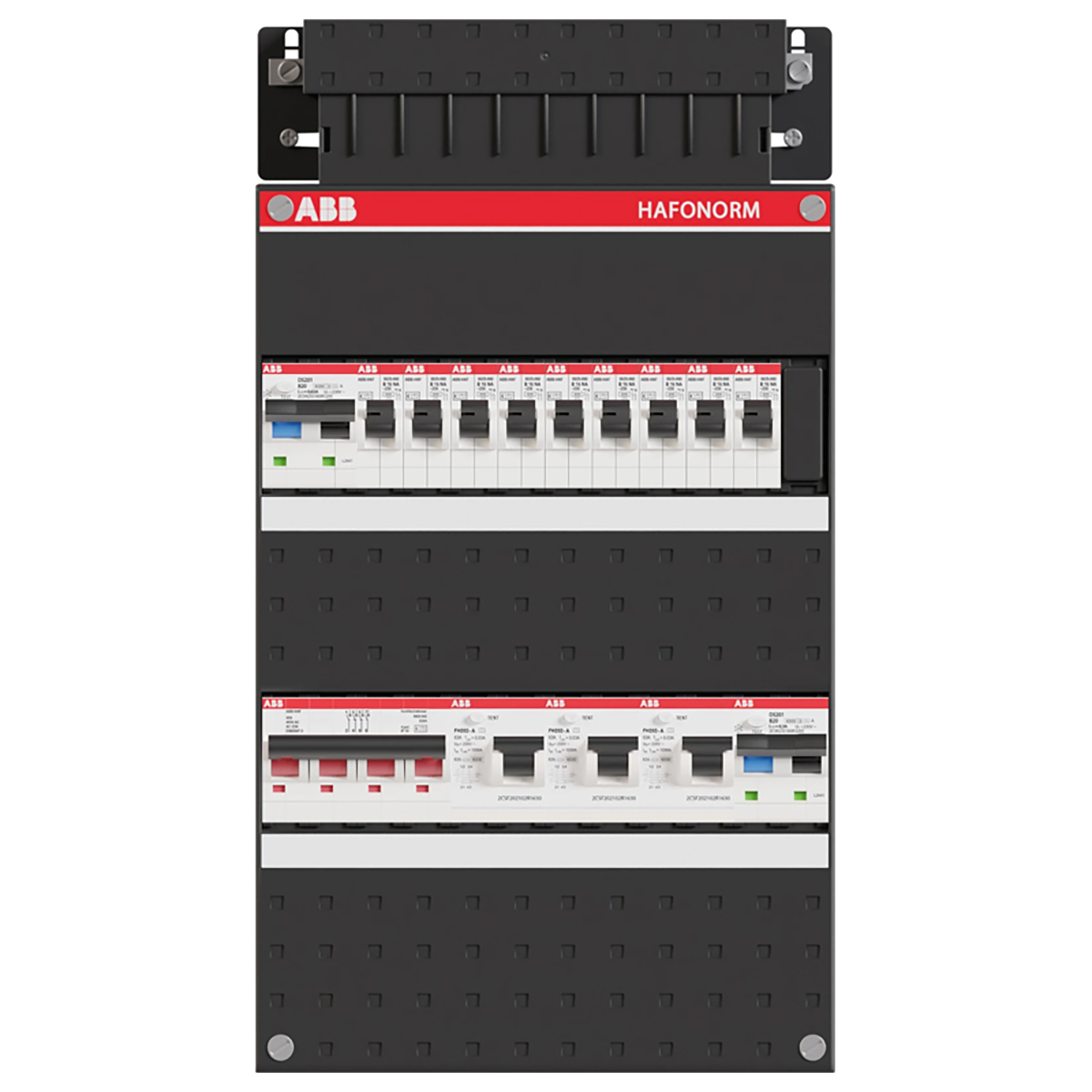 ABB Groepenkast Hafonorm - 3-fase 1 HS 40A 4P 3 ALS 63A 2P 30 mA - 1SPF006972F0067