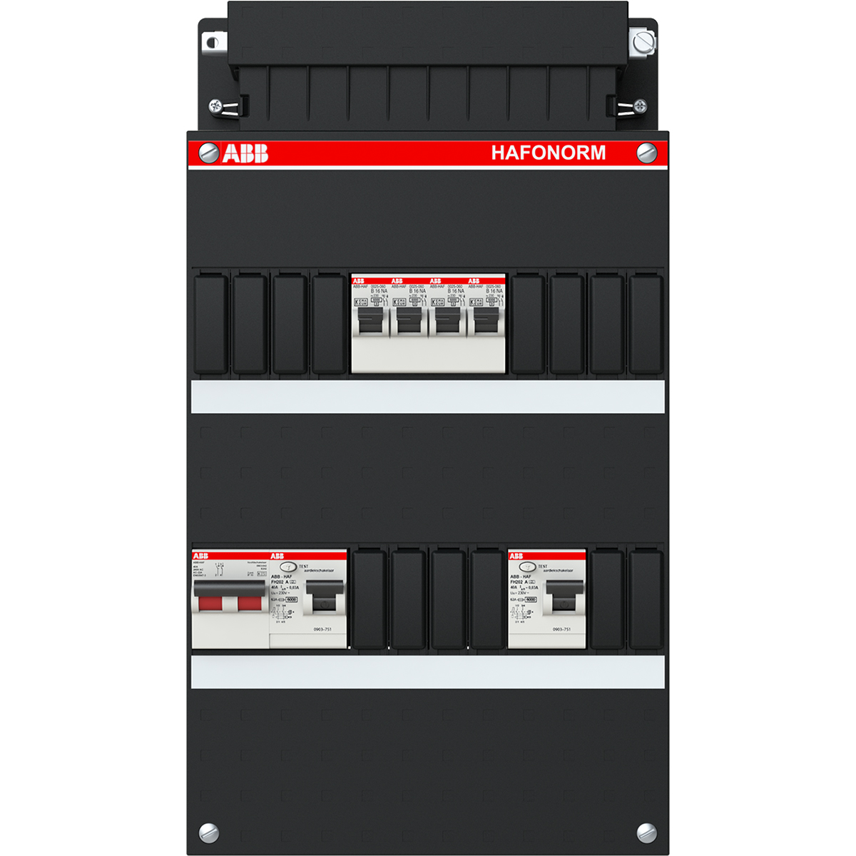 ABB Groepenkast Hafonorm - 4x achter 2x 30mA + HS 1-f HAD3232-22+H42 Installatiekast - 1SPF006905F0275