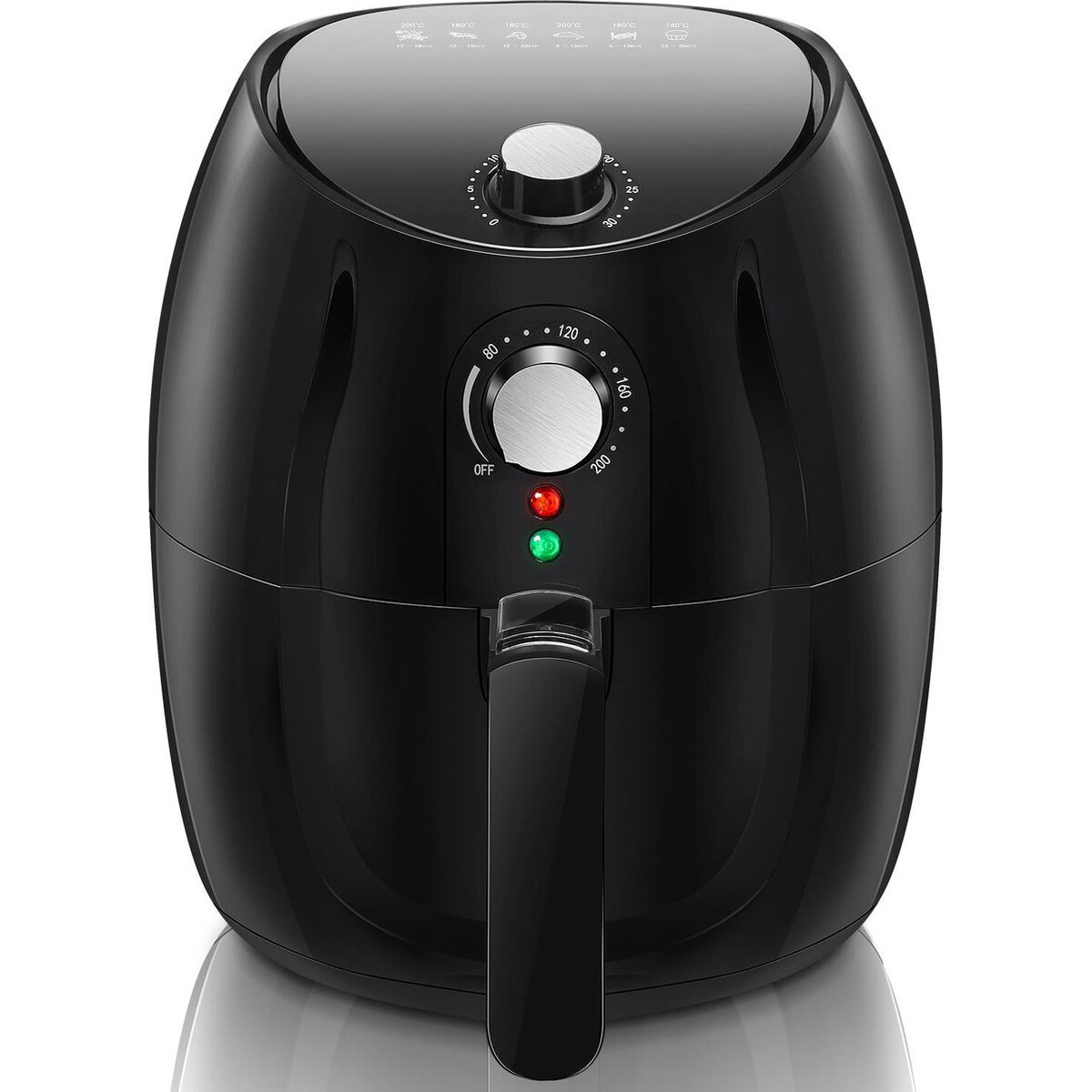 Airfryer - Aigi Hida - Hetelucht Friteuse - Timer - 3.5 Liter - Zwart