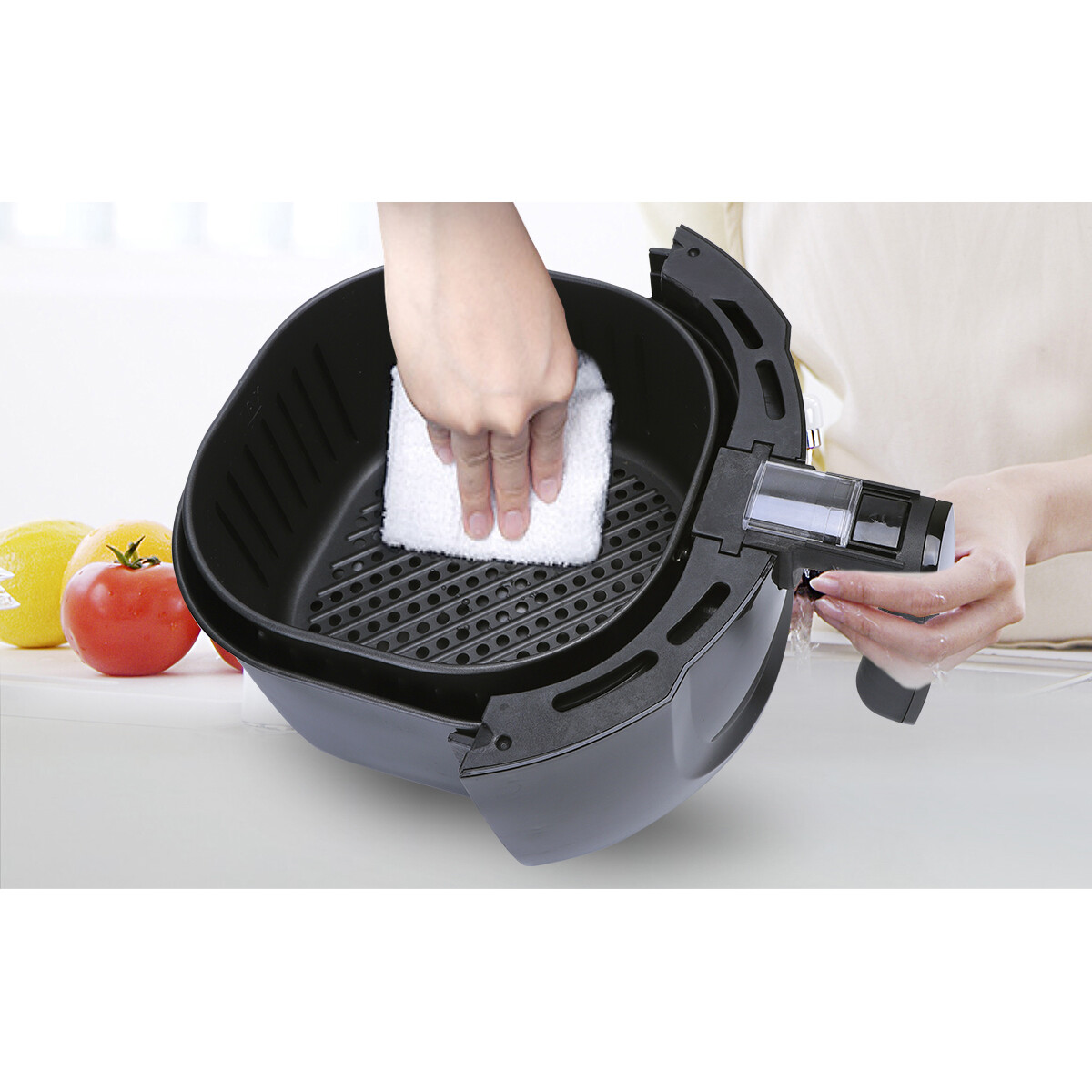 Airfryer - Aigi Hida - Hetelucht Friteuse - Timer - 3.5 Liter - Zwart