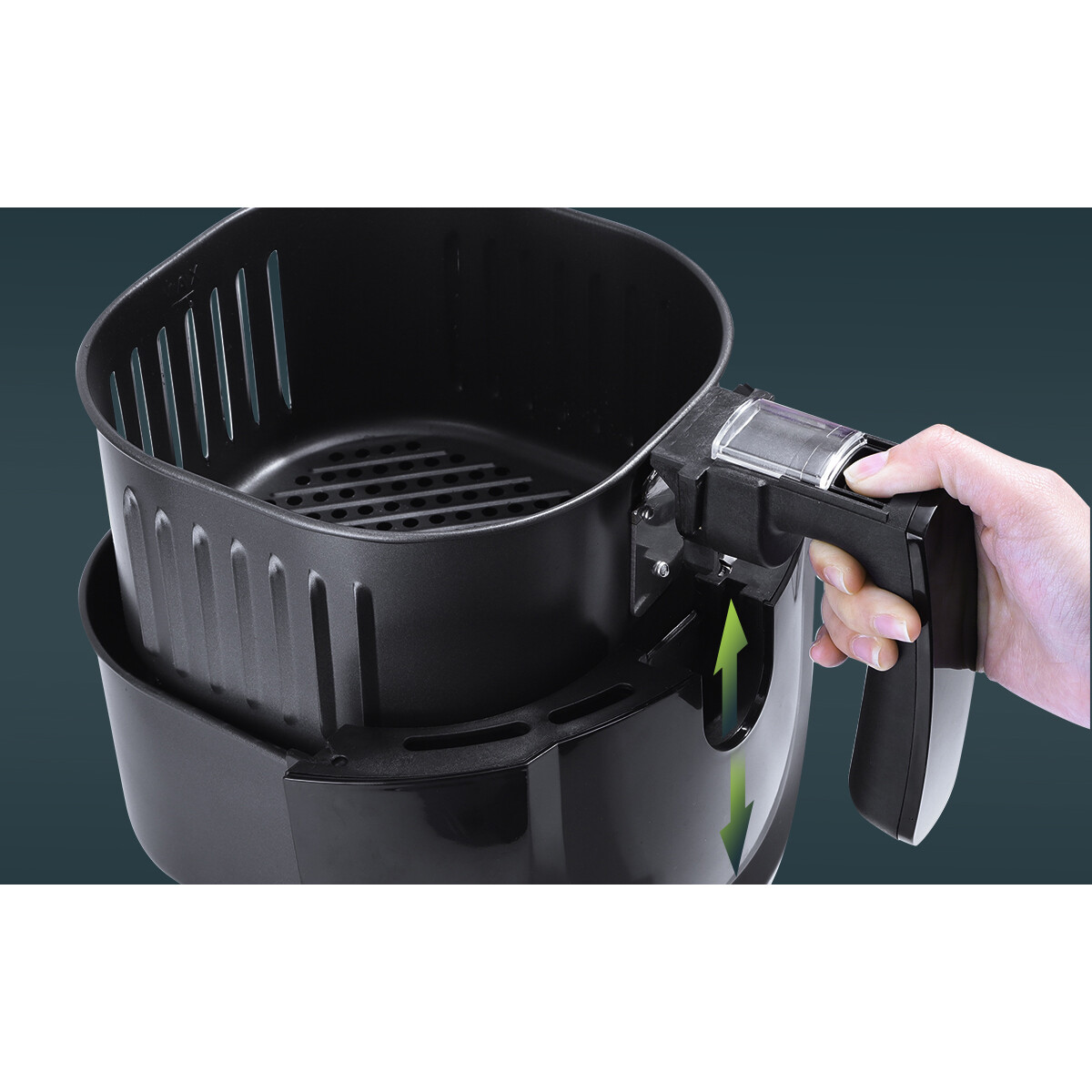 Airfryer - Aigi Hida - Hetelucht Friteuse - Timer - 3.5 Liter - Zwart