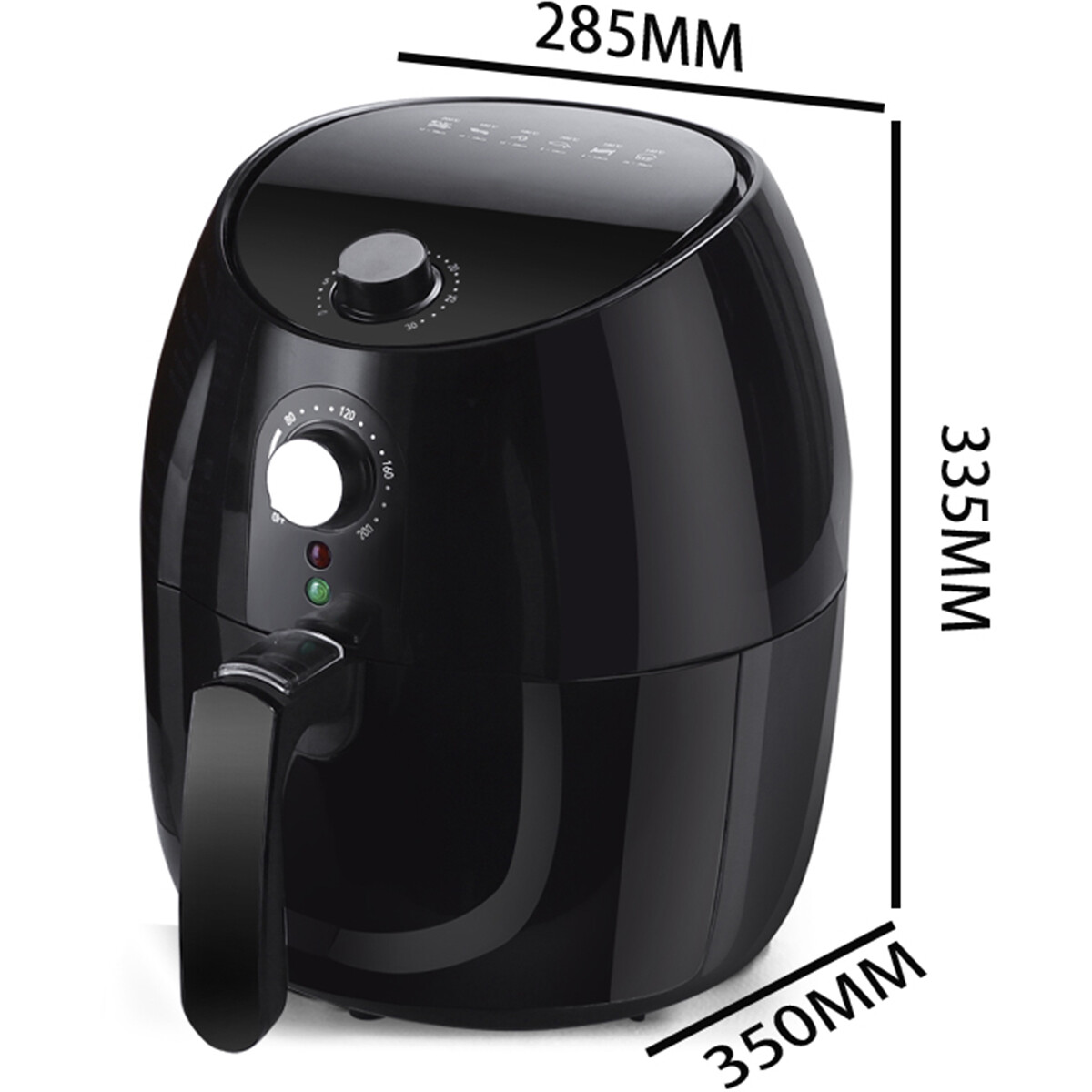 Airfryer - Aigi Hida - Hetelucht Friteuse - Timer - 3.5 Liter - Zwart