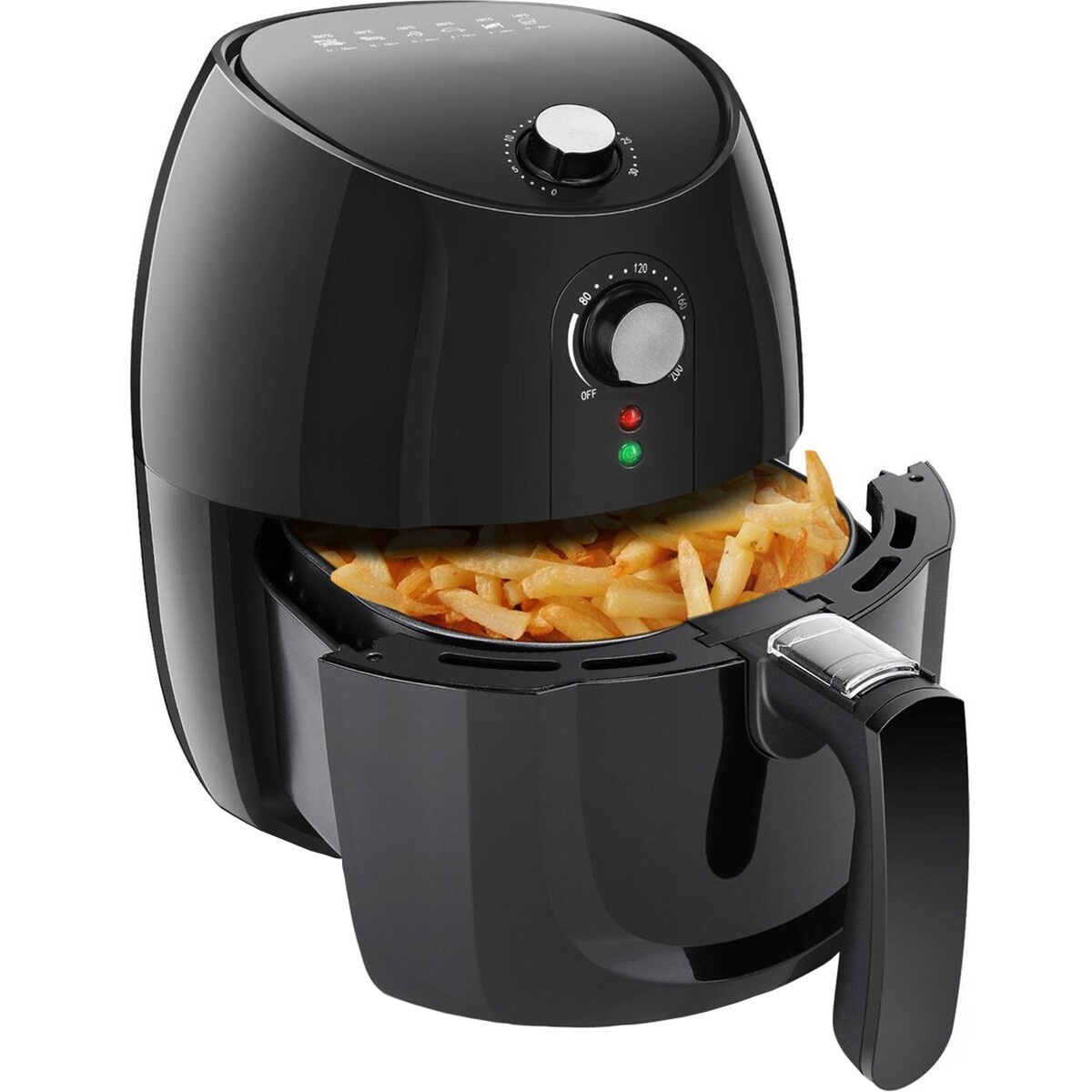 Airfryer - Aigi Hida - Hetelucht Friteuse - Timer - 3.5 Liter - Zwart