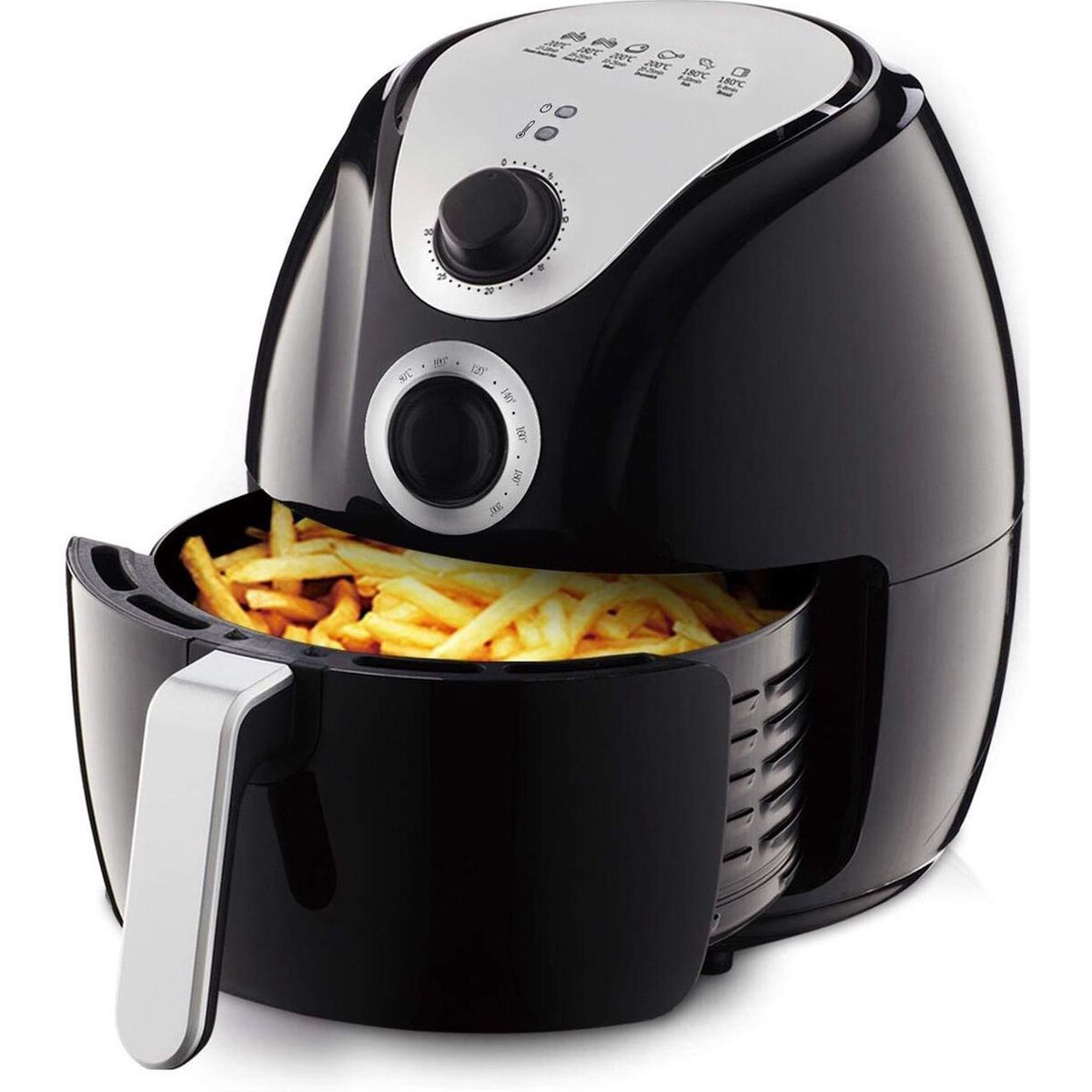 Airfryer Aigi Hunra Hetelucht Friteuse Timer 3.5 Liter Zwart