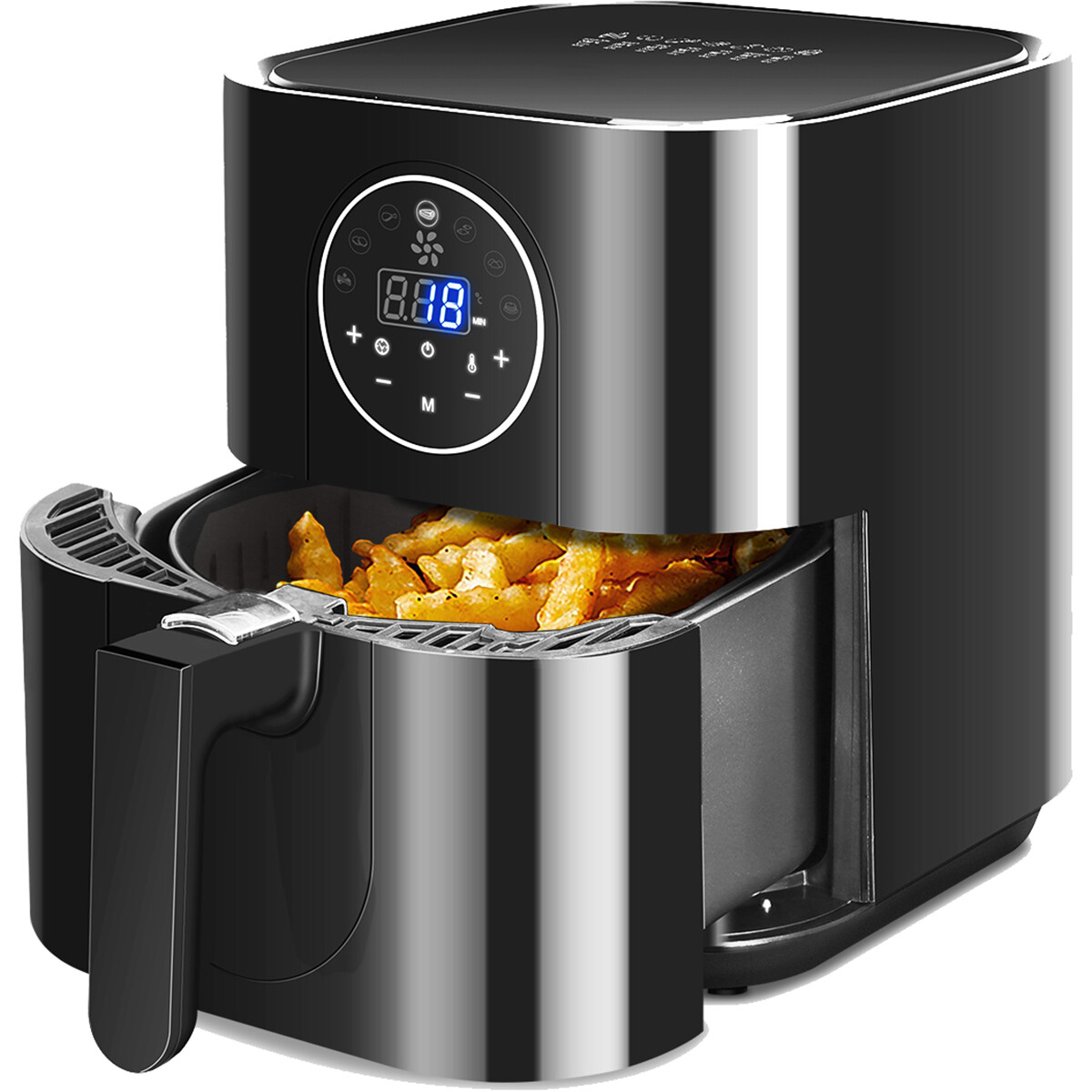 Airfryer Aigi Kubito Hetelucht Friteuse Timer 3.5 Liter Zwart