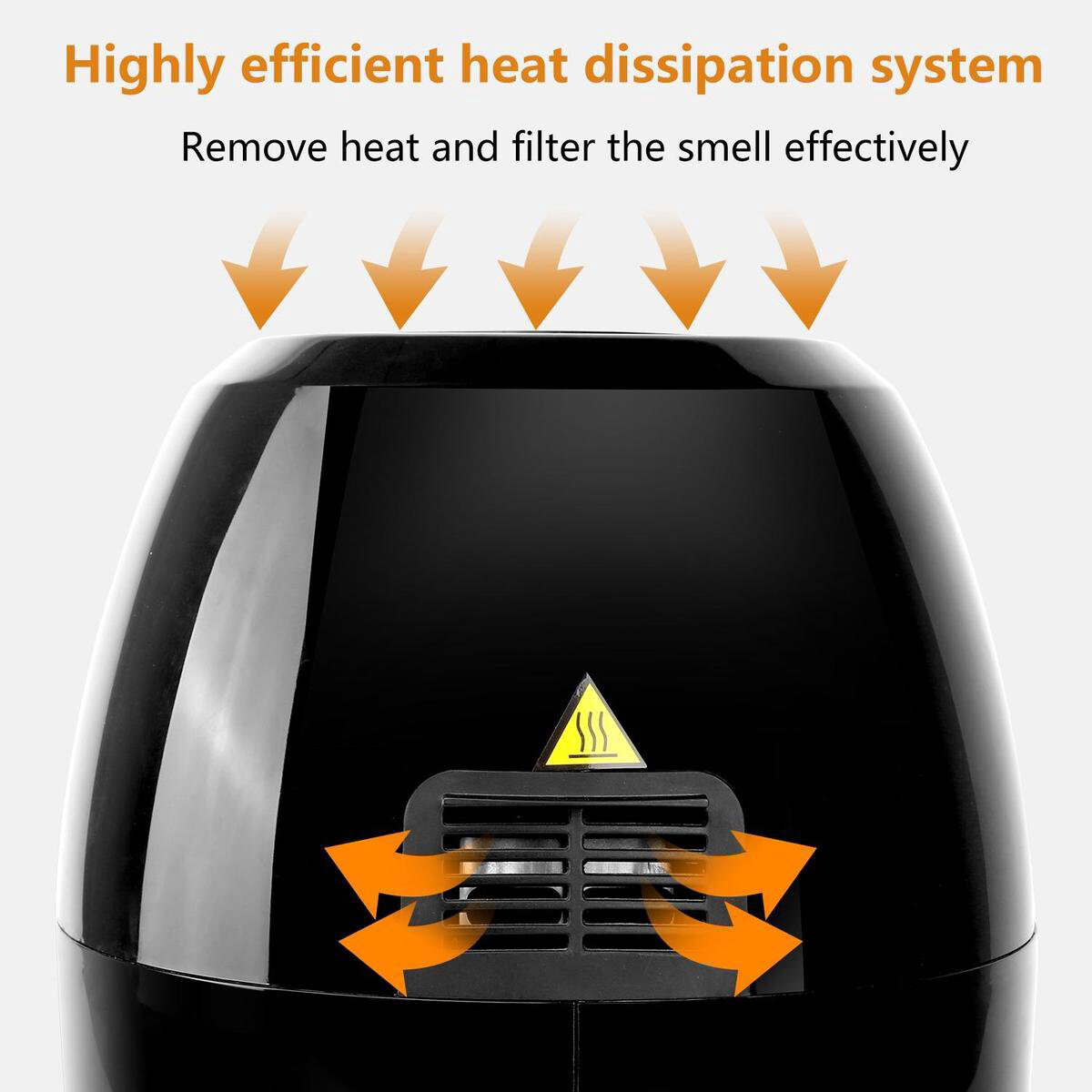 Airfryer - Aigi Sunika - Hetelucht Friteuse - Timer - 3.2 Liter - Zwart