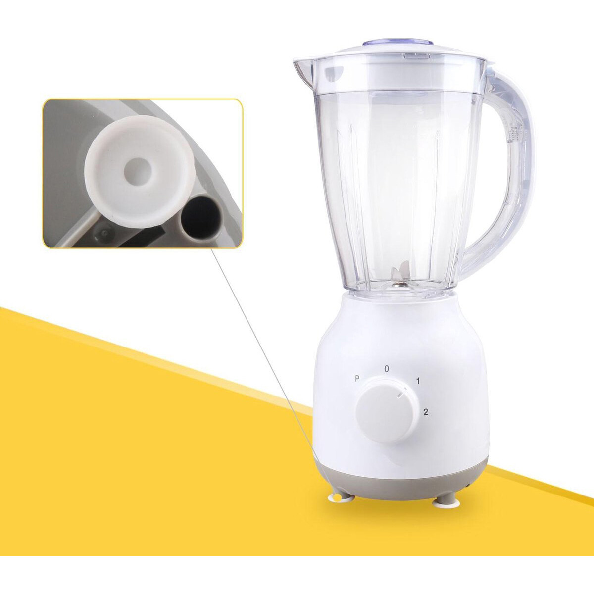 Blender - Aigi Jilow - 1.5 Liter - 350 Watt - Wit - RVS