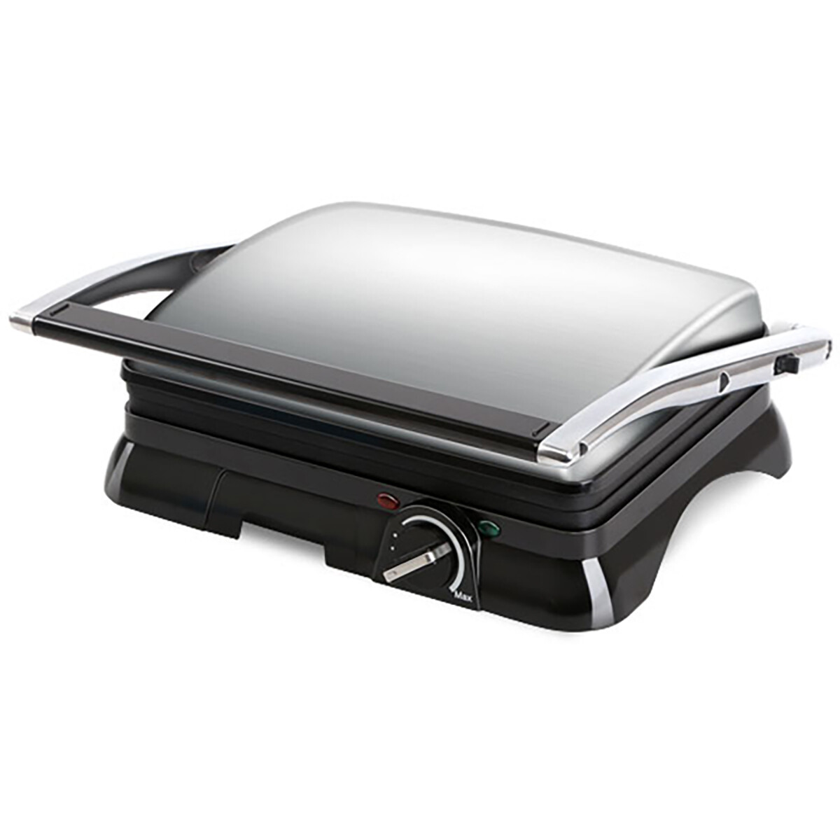 Contactgrill Tosti Apparaat Tosti Ijzer Aigi Samy Cool Touch Rvs Zwart-zilver