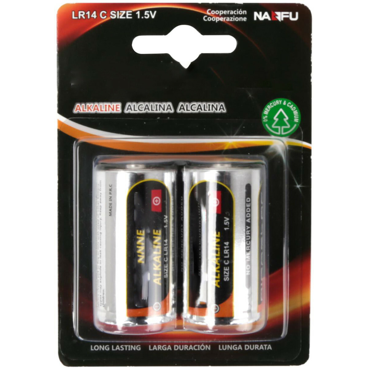 hervorming orgaan Van hen Batterij - Aigi Vino - LR14/C - 1.5V - Alkaline Batterijen - 2 Stuks | BES  LED
