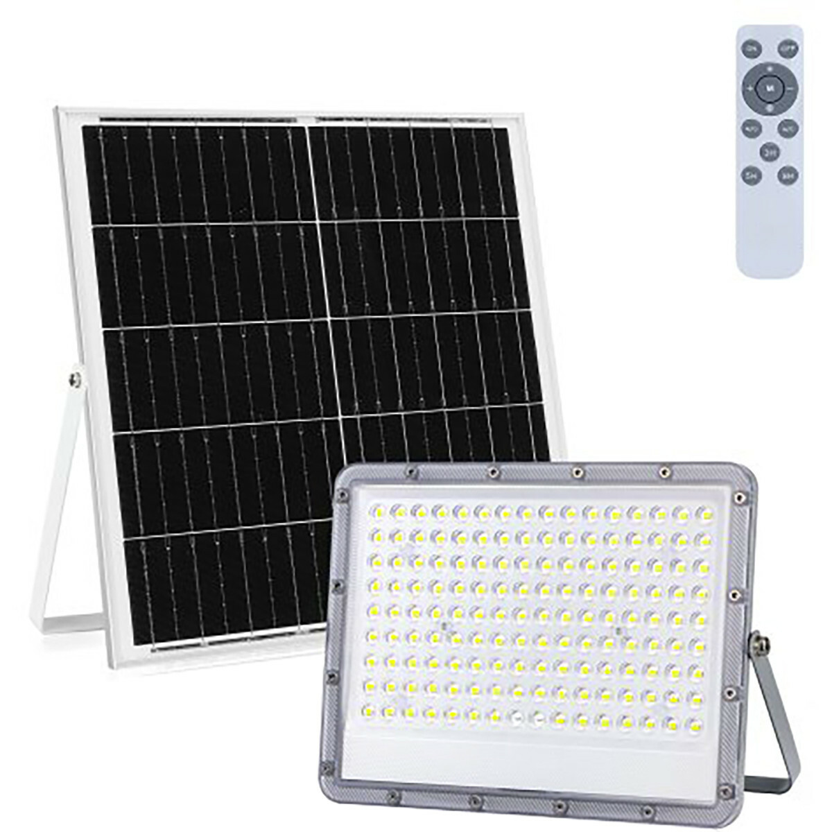 bestellen kolf exegese LED Floodlight op Zonne-energie - LED Schijnwerper - Aigi Hatay - LED Solar  Tuinverlichting Wandlamp - Afstandsbediening - Waterdicht IP65 - 200W -  Helder/Koud Wit 6500K | BES LED