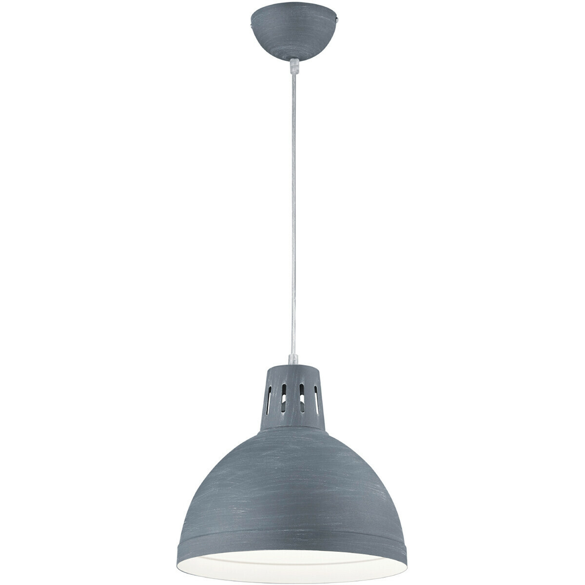 Begrijpen Schaar comfort LED Hanglamp - Hangverlichting - Trion Sicano - E27 Fitting - Rond - Beton  - Aluminium | BES LED