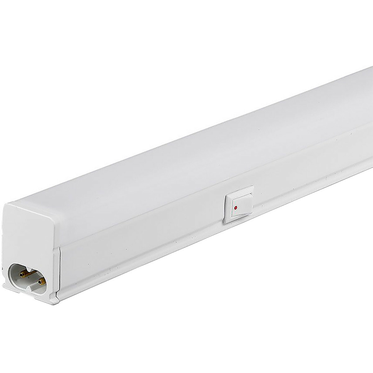 LED TL met T5 Buis - Viron Veyno - 30cm Enkel - - Koppelbaar - Warm Wit 3000K - Mat Wit - Kunststof - SAMSUNG LEDs | BES LED