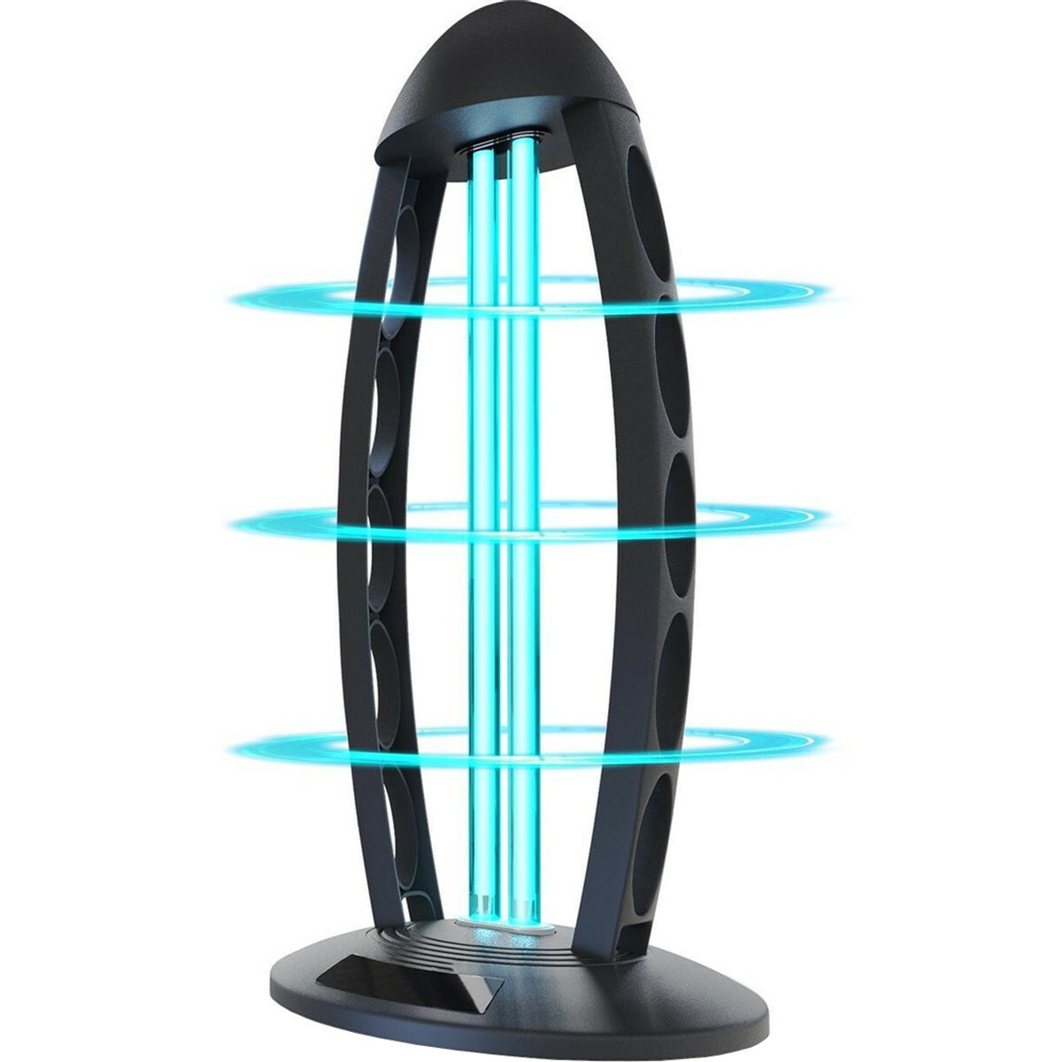 Desillusie muis Rijke man UV-C Tafellamp - Aigi Desty - Desinfectie Lamp - UV Sterilizer -  Afstandsbediening - Timer - 360º - Zwart | BES LED