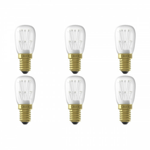CALEX - LED Lamp 6 Pack - Schakelbord T26 - E14 Fitting - 1W - Warm Wit 2100K - Transparant Helder