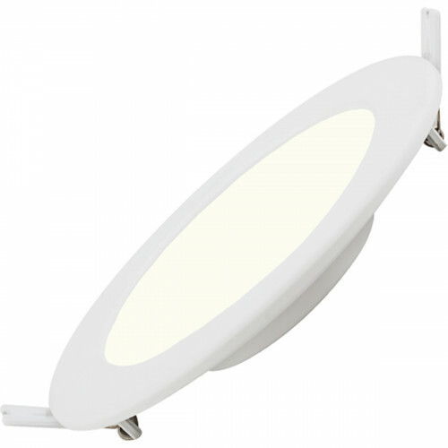 LED Downlight Slim Pro - Aigi - Inbouw Rond 6W - Natuurlijk Wit 4000K - Mat Wit - Kunststof - Ø115mm