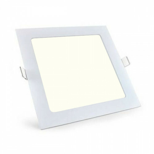 LED Downlight Slim Pro - Aigi - Inbouw Vierkant 12W - Natuurlijk Wit 4000K - Mat Wit - 165mm