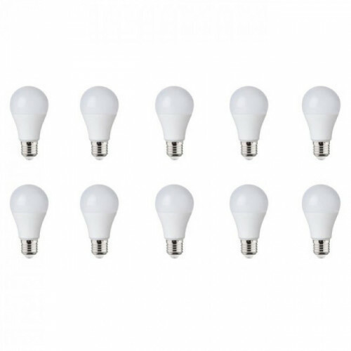 Handelsmerk Dierentuin Promoten Voordeelpak LED Lamp 10 Pack - E27 Fitting - 8W - Helder/Koud Wit 6400K |  BES LED