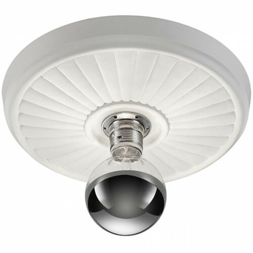 LED Plafondlamp - Plafondverlichting - Trion Corina - E27 Fitting - 1-lichts - Rond - Mat Wit - Gips