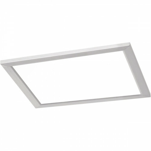 LED Plafondlamp - Plafondverlichting - Trion Povino - 15W - Warm Wit 3000K - Dimbaar - Vierkant - Mat Nikkel - Aluminium