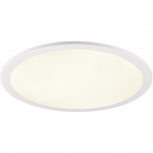 LED Plafondlamp - Plafondverlichting - Trion Tiberon - 20W - Natuurlijk Wit 4000K - Rond - Mat Wit - Kunststof