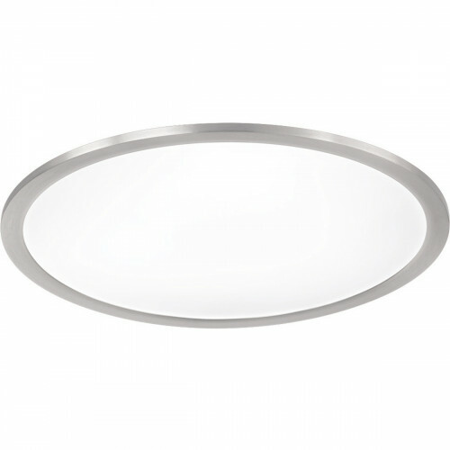 LED Plafondlamp WiZ - Smart LED - Trion Givon - 36W - Aanpasbare Kleur - Dimbaar - Afstandsbediening - Rond - Mat Nikkel - Aluminium