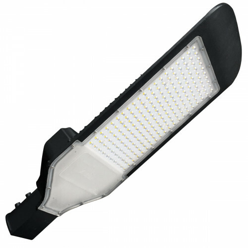 LED Straatlamp - - Orny - 200W - Helder/Koud Wit - Waterdicht IP65 Zwart - Aluminium | BES LED