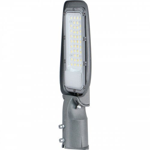 LED Straatlamp - Velvalux Lumeno - 30 Watt - Helder/Koud Wit 6500K - Waterdicht IP65 - Flikkervrij