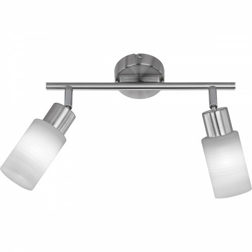 LED Plafondspot - Trion Jolin - E14 Fitting - 8W - Warm Wit 3000K - 2-lichts - Rond - Mat Nikkel - Aluminium