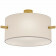 LED Plafondlamp - Plafondverlichting - Trion Coleno - E27 Fitting - Rond - Mat Goud - Aluminium