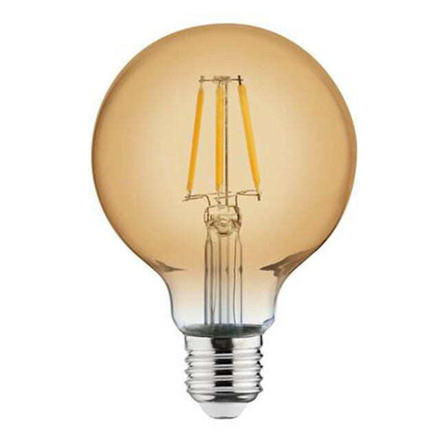 LED Lamp Filament Rustiek Globe E27 Fitting 4W Warm Wit 2200K