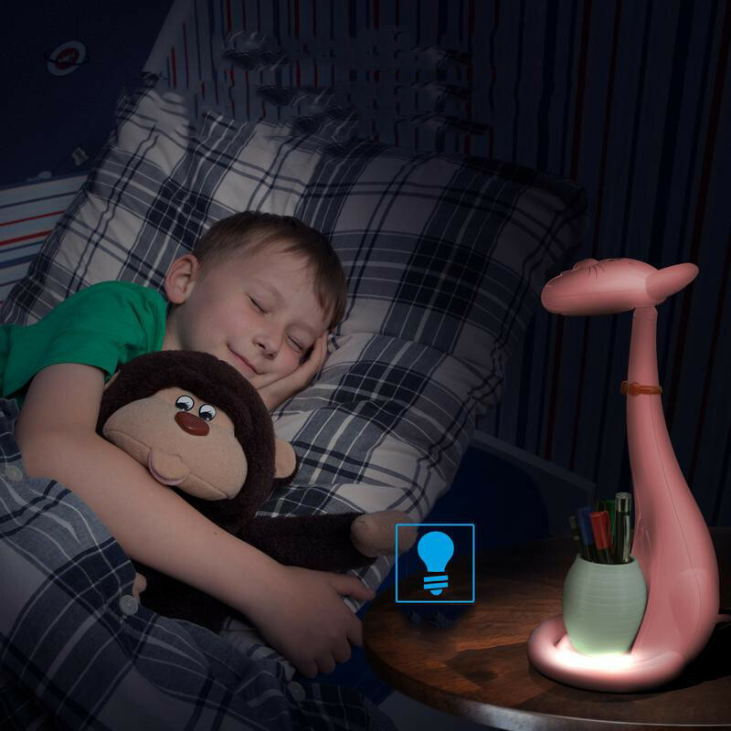 Kiwi Bewijs Roei uit LED Kinder Nachtlamp - Tafellamp - Kat - Aanpasbare Kleur - Poes - Roze -  Touch - Dimbaar | BES LED