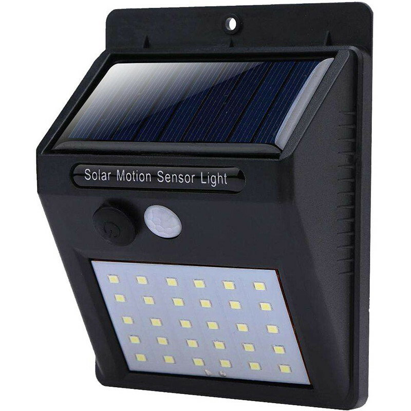 kat Onbekwaamheid schuur LED Solar Tuinverlichting op Zonne-energie - Wandlamp - Buitenlamp - Velvin  Suno - 30 LED's - Bewegingssensor en Dag en Nacht Sensor - Zwart | BES LED