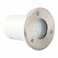 LED Grondspot - Inbouw Rond 1.2W - Waterdicht IP67 - Wit - RVS - Ø95mm