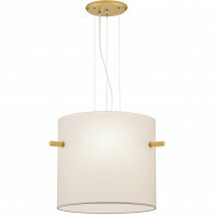 LED Hanglamp - Hangverlichting - Trion Coleno - E27 Fitting - Rond - Mat Goud - Aluminium