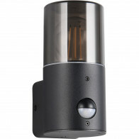 LED Tuinverlichting - Buitenlamp - Trion Sicho - E27 Fitting - Bewegingssensor - Mat Zwart - Alumunium