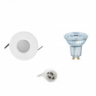 LED Spot Set - LEDVANCE Parathom PAR16 930 36D - Aigi - GU10 Fitting - Waterdicht IP65 - Dimbaar - Inbouw Rond - Mat Wit - 5.5W - Warm Wit 3000K - Ø82mm