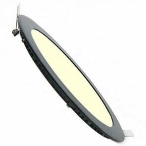 LED Downlight Slim - Inbouw Rond 18W - Dimbaar - Zeer Warm Wit 2700K - Mat Zwart Aluminium - Ø225mm