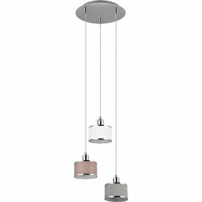 LED Hanglamp - Hangverlichting - Trion Arona - E14 Fitting - 3-lichts - Rond - Chroom - Metaal 1