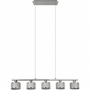 LED Hanglamp - Hangverlichting - Trion Arona - E14 Fitting - 5-lichts - Rond - Chroom - Metaal 1