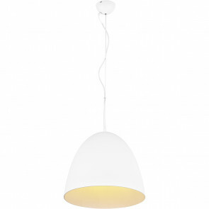 LED Hanglamp - Hangverlichting - Trion Lopez XL - E27 Fitting - 1-lichts - Rond - Mat Wit - Aluminium