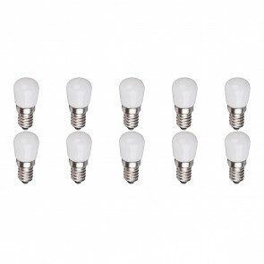 LED Lamp 10 Pack - Aigi Santra - 1.5W - E14 Fitting - Warm Wit 3000K - Mat Wit - Glas
