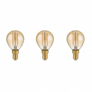 LED Lamp - Filament - Trion Tropin - Set 3 Stuks - E14 Fitting - 2W - Warm Wit-2700K - Amber - Glas