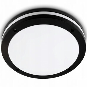 LED Plafondlamp - Badkamerlamp - Prixa Pauly - Opbouw - Rond - E27 Fitting - Mat Zwart