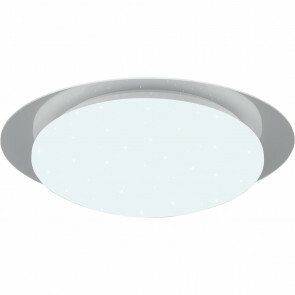 LED Plafondlamp - Badkamerlamp - Trion Frozen - 12W - RGBW - Dimbaar - Afstandsbediening - Sterlicht - Rond - Mat Wit - Kunststof