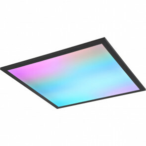 LED Plafondlamp - Plafondverlichting - Trion Atex - 18W - RGBW - Dimbaar - Aanpasbare Kleur - Afstandsbediening - Nachtlamp - Mat Zwart - Metaal 1
