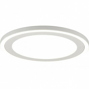 LED Plafondlamp - Plafondverlichting - Trion Coman - 24.5W - Natuurlijk Wit 4000K - Rond - Mat Wit - Kunststof