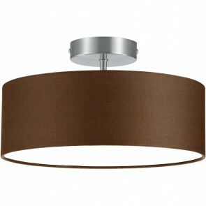 LED Plafondlamp - Plafondverlichting - Trion Hotia - E14 Fitting - 2-lichts - Rond - Mat Bruin - Aluminium