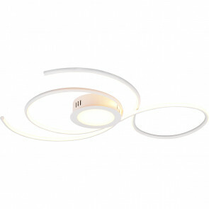 LED Plafondlamp - Plafondverlichting - Trion Jivino - 48W - Aanpasbare Kleur - Dimbaar - Rond - Mat Wit - Aluminium
